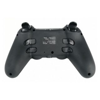 Manette de jeu Steelplay Blue Edition PS4/PC, câble LED RGB de 3 m, boutons programmables, ergonomie avancée