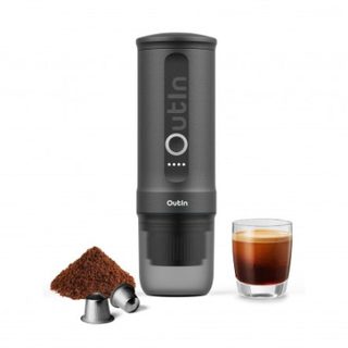 Machine à expresso portable Outin 670 g, 20 bars, batterie 7 500 mAh, café moulu/capsules