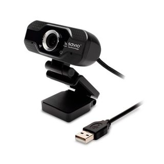Webcam Savio AK-01 Full HD 1080p 30fps 120° USB-A Microphone intégré Noir