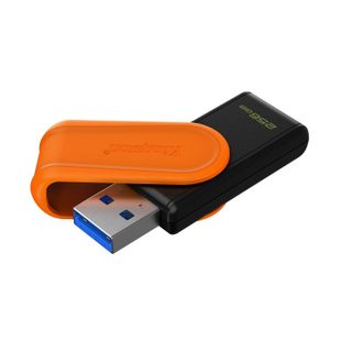 Clé USB Kingston DataTraveler Exodia S 256 Go USB 3.2 Gen 1 Noir/Orange avec capuchon rotatif