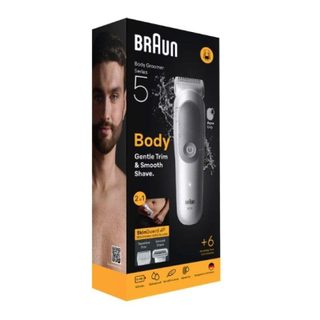 Tondeuse Corps Braun Series 5 BG5550 Sans Fil 100min Sec et Mouillé 6 Sabots Charge Rapide