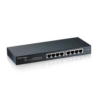 Commutateur Zyxel 8 ports Gigabit Ethernet L2 16 Gbit/s QoS, montage en rack, noir