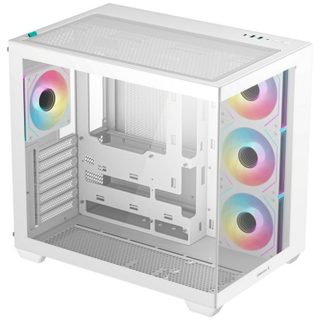 deepcool Boîtier tour DeepCool CG530 4F WH avec 3 ventilateurs 120 mm et boîtier ATX en verre trempé