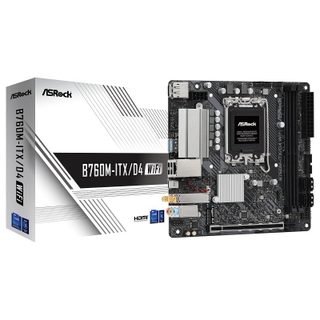ASRock B760M-ITX/D4 Wi-Fi LGA1700 Mini ITX Realtek 1G LAN Wi-Fi 6E Bluetooth