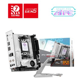 MSI B850I EDGE TI WIFI B850 AM5 Mini ITX Wi-Fi 7 128 Go DDR5 M.2 RAID