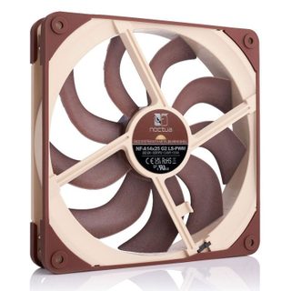 Noctua Ventilateur supplémentaire haut de gamme ultra-silencieux Noctua NF-A14X25 G2 LS-PWM 140 mm 800 tr/min