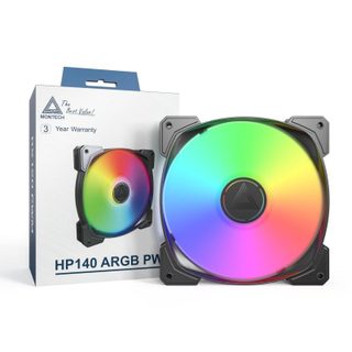 montech Ventilateur supplémentaire Montech HP140 PWM ARGB 140 mm 1760 tr/min haute efficacité et ARGB