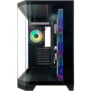 l-link Tour de jeu L-Link Nova en verre trempé sans cadre, 10 ventilateurs ATX 400 mm RGB