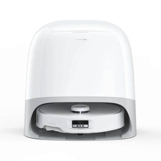 Aspirateur robot Roborock Q Revo Curv 6400 mAh avec station de vidage automatique et balai rotatif