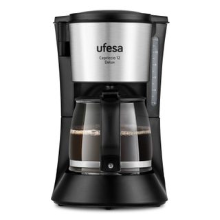 Cafetière filtre Ufesa Capriccio 12 Delux 1,2 L 680 W avec verseuse en verre à filtre permanent