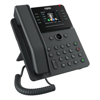 Téléphone IP Fanvil Gigabit 12 lignes, haut-parleur LCD, PoE, montage mural, noir