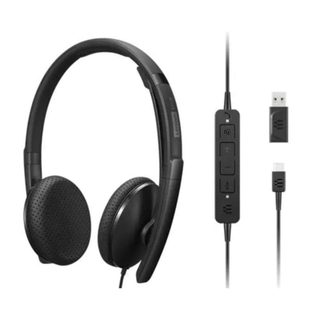 Auriculaires Lenovo 4XD1M45626 filaires USB-C supra-auriculaires professionnels noirs