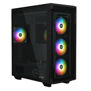 xpg Boîtier tour XPG BATTLECRUISER II ST ATX/EATX en verre trempé avec éclairage RVB