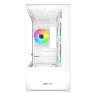 Sharkoon Boîtier Micro-ATX Sharkoon MK6 RGB en verre trempé, 3 ventilateurs ARGB, USB-C