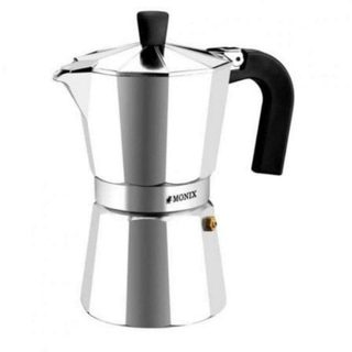 Cafetera Italienne Monix M620001 1 Tasse en Aluminium avec Revêtement Antiadhérent