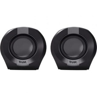 Altavoces Trust Polo 2.0 canaux câblés 8W en ABS noir avec connectivité USB
