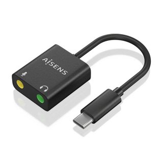 aisens Conversor USB-C AISENS A109-0767 Audio 48KHz, 2xJACK 3.5, 10cm