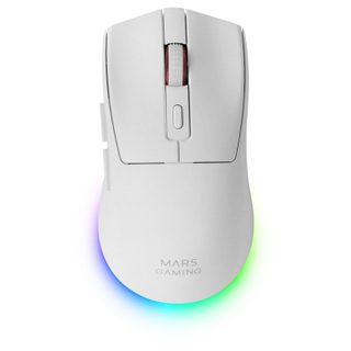 Souris optique sans fil Mars Gaming MM-T3 RGB Bluetooth 5.0 14 400 DPI, commutateurs Huano, blanche