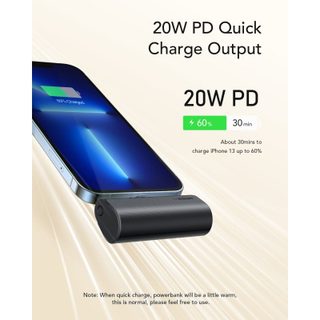 VEGER PlugOn-L VG-W0556P PowerBank enfichable 5000 mAh PD20 W Connecteur Lightning intégré