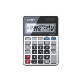 Calculatrice Canon LS-122TS Métal Gris 12 Chiffres Solaire/Batterie