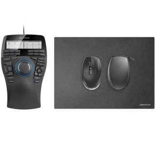 3Dconnexion SpaceMouse Enterprise Kit 2, Ambidextro, 6DoF, RF Wireless + USB Type-A, Noir