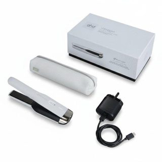 Lisseur Céramique Sans Fil GHD Unplugged 185ºC Compact Accessoire Blanc