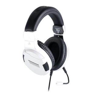 Bigben Auriculares BIG BEN Alámbricos Gaming con Micrófono Plegable, Negro y Blanco