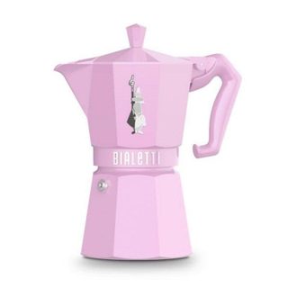 Cafetière italienne Bialetti Moka Exclusive 6 Tasses Rose Aluminium Induction