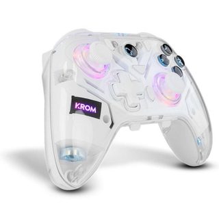 Manette Krom Krystal Bluetooth 5.0 RGB transparente macros PC Switch Android iOS