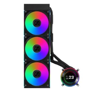Lian Li Refrigeración Líquida Lian Li HydroShift II LCD-C 360mm 3 Ventiladores LCD RGB