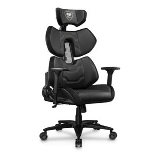 Chaise gaming COUGAR Terminator Elite 135 kg dossier inclinable 4D accoudoirs noirs/argent
