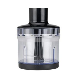Batidora de mano 1200W negra con 20 velocidades, pie desmontable, vaso y picadora