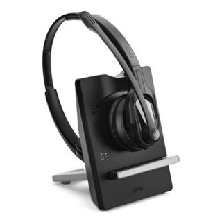 Auriculares EPOS Impact D30 Inalámbricos DECT con Cancelación de Ruido, Micrófono y Base, Alcance 180 m Negros