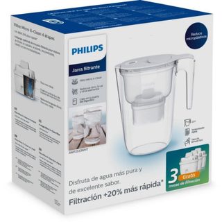 Jarre filtrante Philips AWP2933WHT3 Microclean X 3 cartouches affichage ergonomique