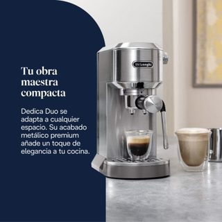 Cafetera Espresso De'Longhi Dedica Duo EC890.M 1,1 L 15 bars avec mousseur à lait
