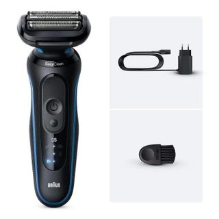 Rasoir pour Visage Braun Series 5 52-B1000s Sans Fil 50min Sec et Humide 3 Lames Charge Rapide