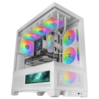 Mars Gaming Boîtier Gaming Mars Gaming MC-LCDX Écran IPS 9.16" ATX Double chambre Mesh