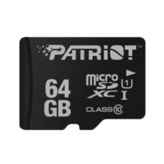 Carte mémoire Patriot PSF64GMDC10 64GB MicroSDXC UHS-I Classe 10 80MB/s