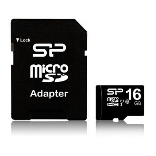 Carte MicroSDHC Silicon Power SP016GBSTH010V10SP 16GB Classe 10 UHS-I 40MB/s Noire