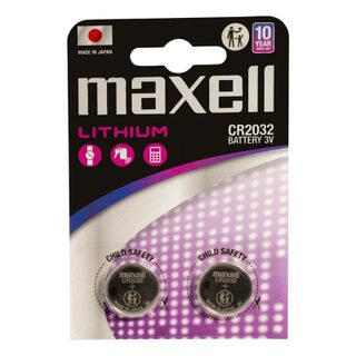 Pile Maxell 12238500 CR2032 Lithium 3V 220mAh Pack de 2