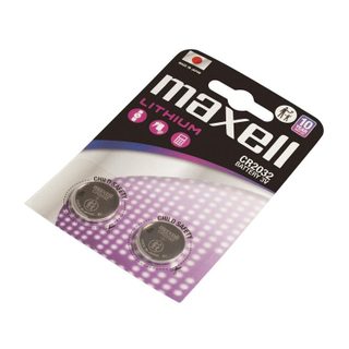 Pile Maxell 12238500 CR2032 Lithium 3V 220mAh Pack de 2