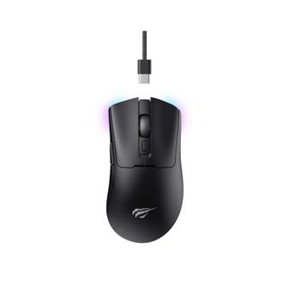 Souris Havit 6950676229844 Gaming Sans Fil/Bluetooth/Câble 10000DPI Noir 7 Boutons