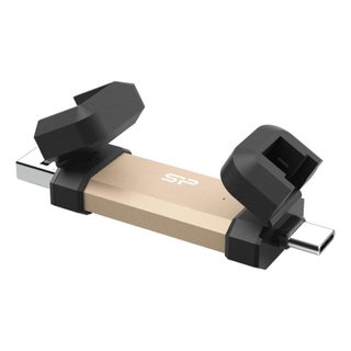 silicon-power Disque Dur Silicon Power DS72 500GB SSD USB 3.2 Gen2 Double Connectique Chiffrement