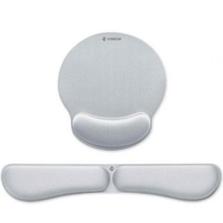 Reposamuñecas Subblim Pack Ergo Memoryflex Plata