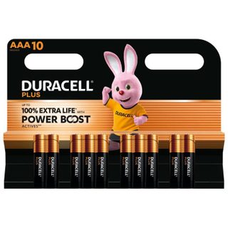 Pile AAA Duracell DPBLR3B10 Plus Power Boost Pack de 10 Alcaline longue durée