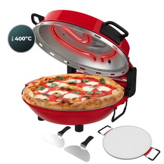 Four à pizza Cecotec Fun Pizza&Co Mamma Mía Window 1200 W fenêtre pierres