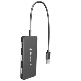 Hub Gembird 4 ports 480 Mbit/s UHB-U2P4-04 câble USB intégré