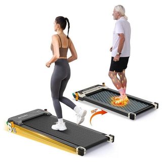 AKLUER 520A-A Tapis de Course 2-en-1 Réversible avec Massage Shiatsu, 2,5 HP, Noir