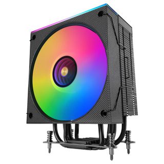 Mars Gaming Dissipateur thermique pour processeur Mars Gaming Mcpu-lcd, 300 W TDP, 6 caloducs, ventilateur ARGB, écran LCD 120 mm,