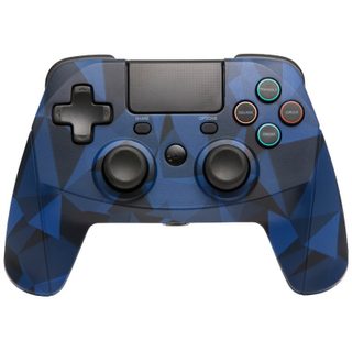 Manette sans fil/filaire Snakebyte GAME:PAD 4S pour PS4 et PS3, camouflage bleu